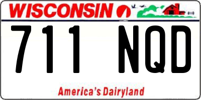 WI license plate 711NQD