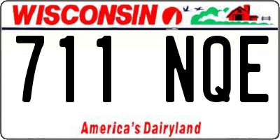 WI license plate 711NQE