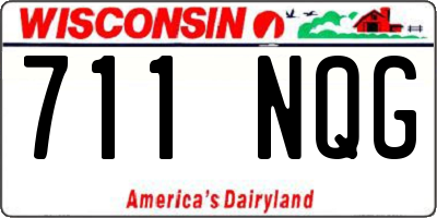 WI license plate 711NQG