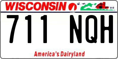 WI license plate 711NQH