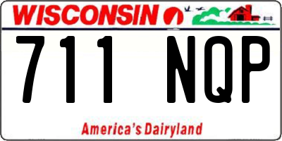 WI license plate 711NQP