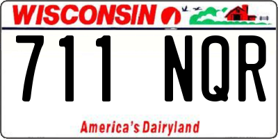 WI license plate 711NQR