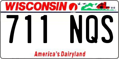 WI license plate 711NQS