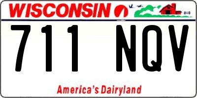 WI license plate 711NQV