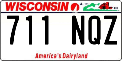 WI license plate 711NQZ