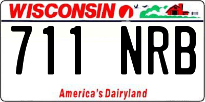WI license plate 711NRB