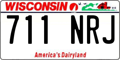 WI license plate 711NRJ