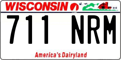 WI license plate 711NRM