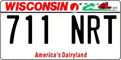WI license plate 711NRT