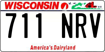 WI license plate 711NRV
