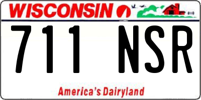 WI license plate 711NSR
