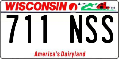 WI license plate 711NSS