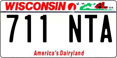 WI license plate 711NTA