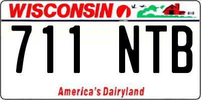 WI license plate 711NTB
