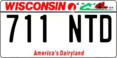 WI license plate 711NTD