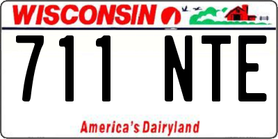 WI license plate 711NTE