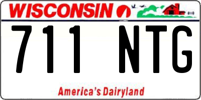 WI license plate 711NTG