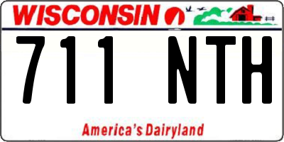 WI license plate 711NTH