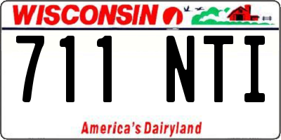 WI license plate 711NTI