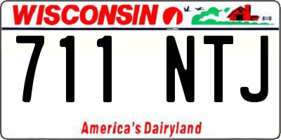 WI license plate 711NTJ