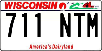 WI license plate 711NTM