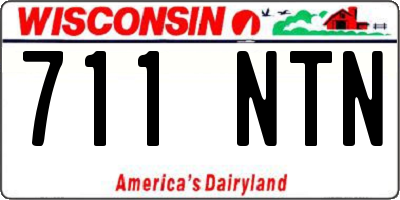 WI license plate 711NTN