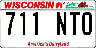 WI license plate 711NTO