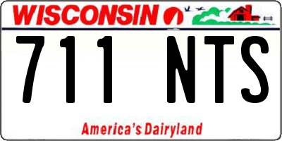 WI license plate 711NTS