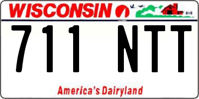 WI license plate 711NTT