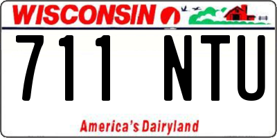 WI license plate 711NTU