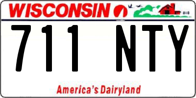 WI license plate 711NTY