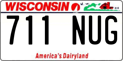WI license plate 711NUG
