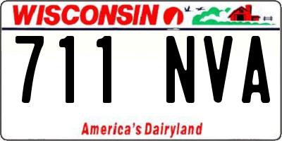 WI license plate 711NVA