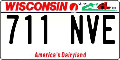 WI license plate 711NVE