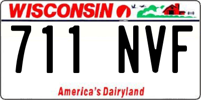 WI license plate 711NVF
