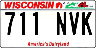 WI license plate 711NVK