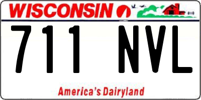 WI license plate 711NVL
