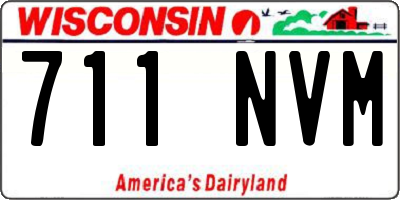 WI license plate 711NVM