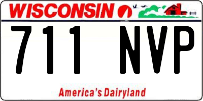 WI license plate 711NVP