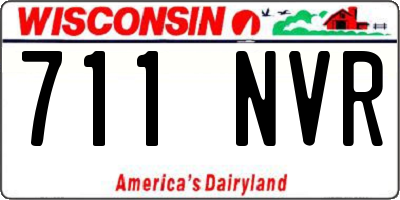 WI license plate 711NVR
