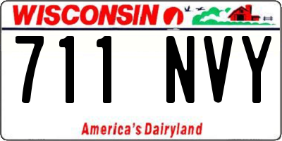 WI license plate 711NVY