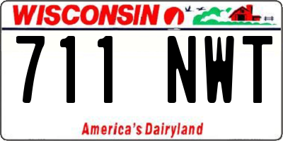 WI license plate 711NWT