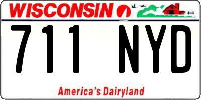 WI license plate 711NYD