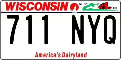 WI license plate 711NYQ