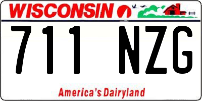 WI license plate 711NZG