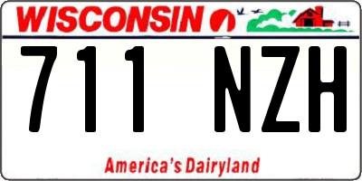 WI license plate 711NZH