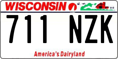WI license plate 711NZK