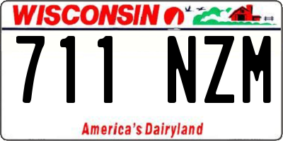 WI license plate 711NZM
