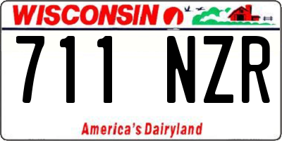WI license plate 711NZR