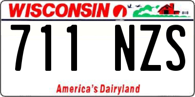 WI license plate 711NZS